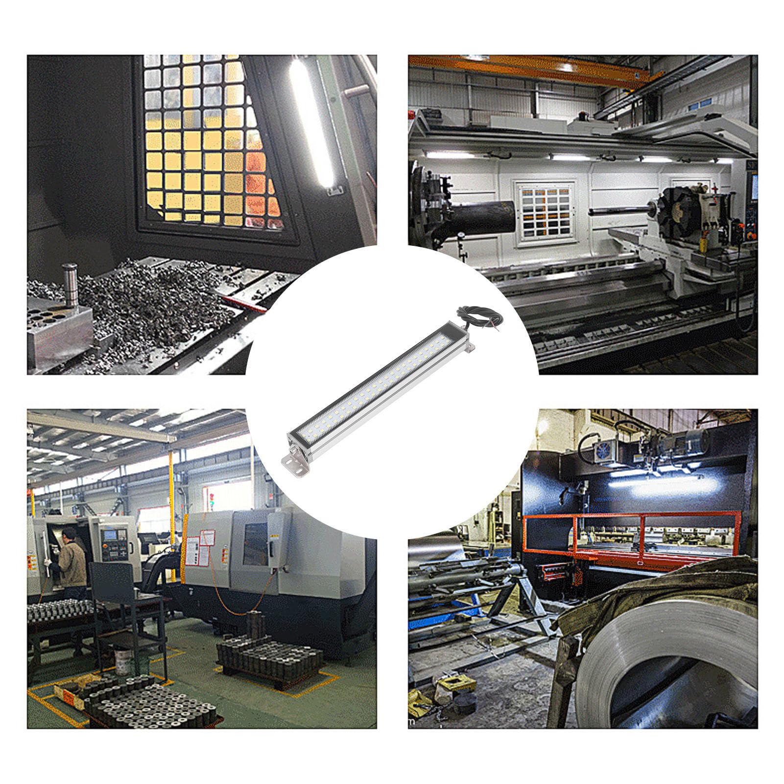 Luz de Trabajo LED Luz de Máquina Herramienta CNC 10W 110‑220V Luz de Trabajo de Torno LED Lámpara de Trabajo de Taller de Fresado