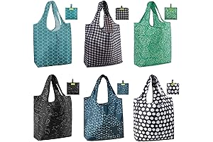 Geometric Reusable Grocery Bags - X Large 50 LB Capacity