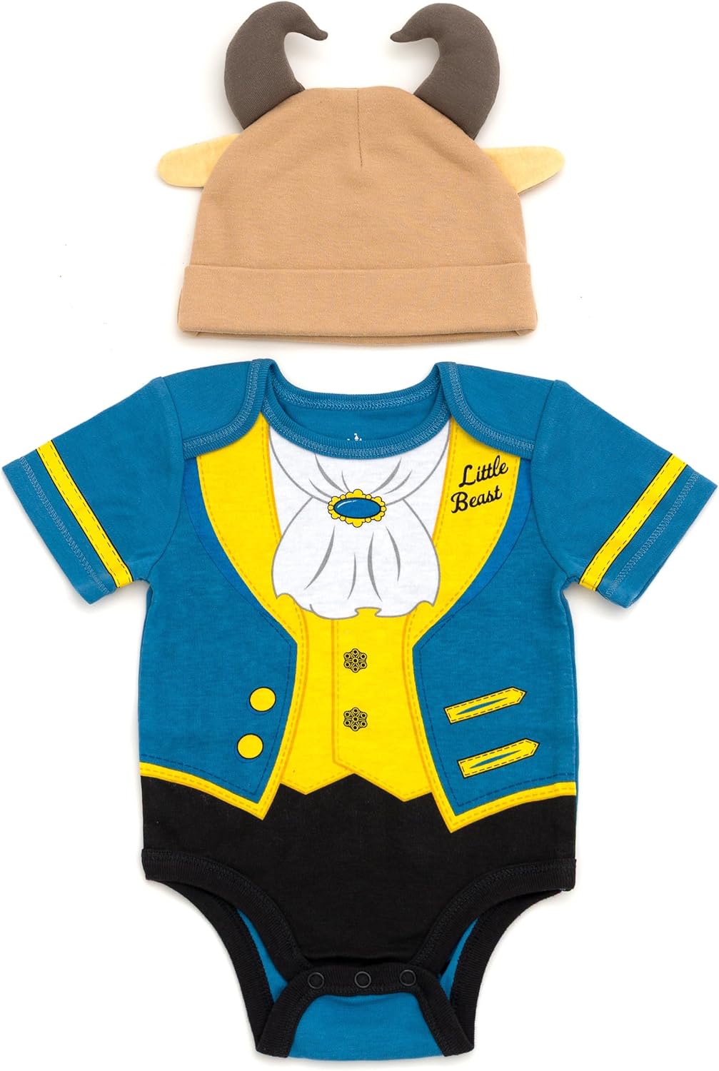 Disney Cosplay Baby Bodysuit and Hat Set Newborn to Infant Sizes (Newborn - 24 Months)