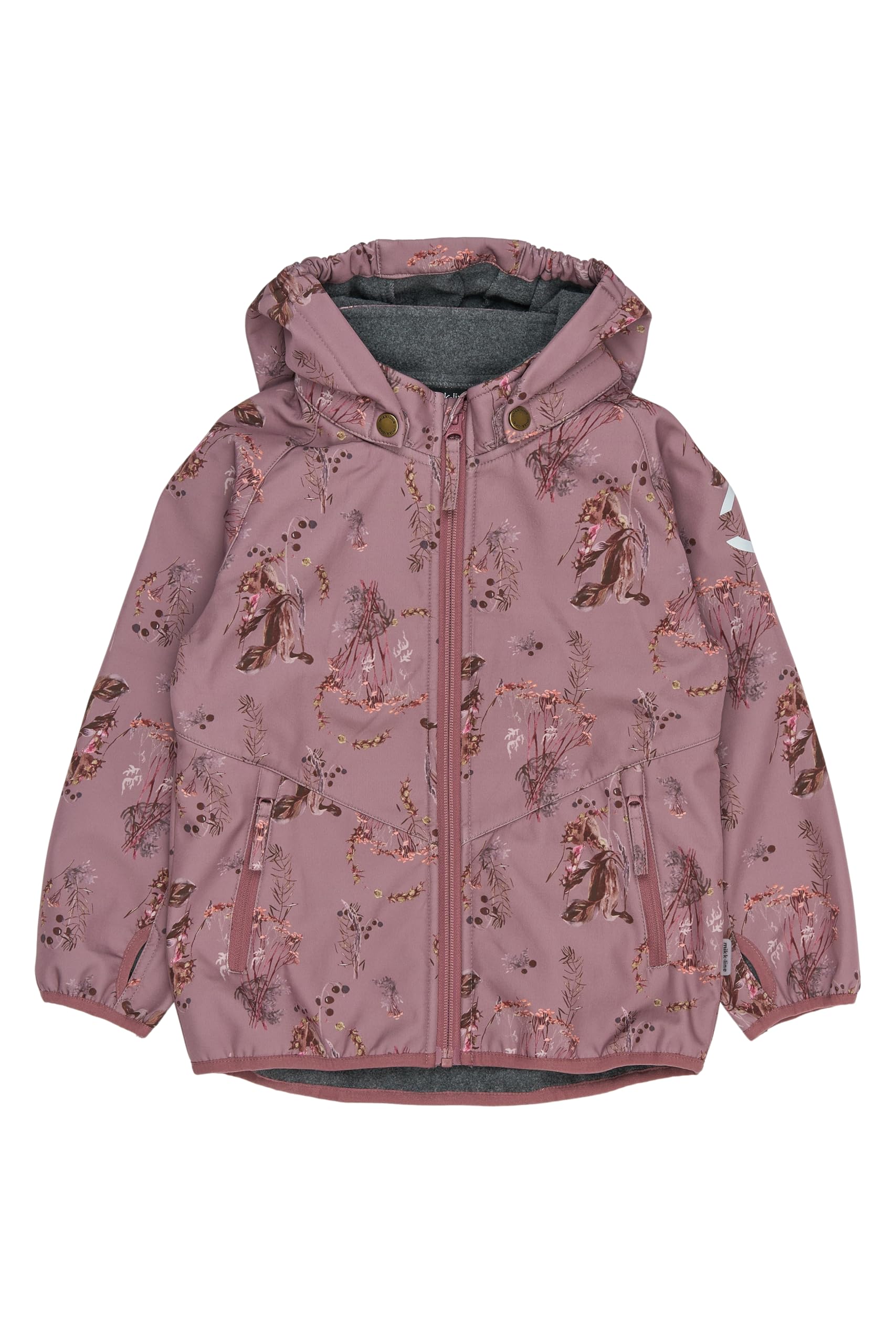 Mikk-line Softshelljacke kinder, Regenjacke mädchen und jungen | Wasserdicht, Winddicht, Wassersäule von 8.000 mm, Atmungsaktiv, Komfortabel, Fleece-Innenfutter, Reflektierenden Details