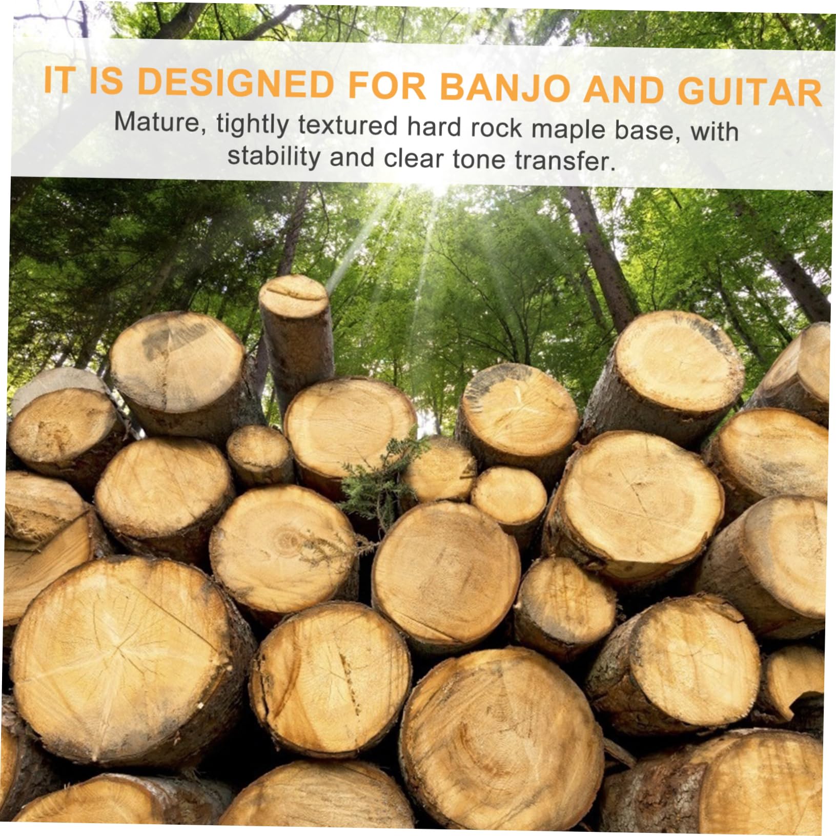 Holibanna Banjo Bridge 4 String Wooden Guitar and Banjo Bridge Replacement Strong Stable and Easy to Install