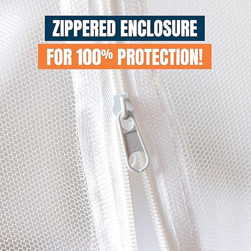 Miniatura 4 de MEKKAPRO Tienda de campaña con mosquitera  Gran toldo plegable de malla de 80 x 71 x 63 pulgadas, diseño desplegable portátil, pantalla de agujeros