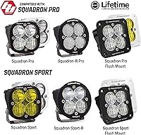 Vista 5 de Baja Designs Kit de lentes para Squadron Pro y Sport LED - Lente óptica con junta tórica de silicona, fácil instalación, impermeable, a prueba