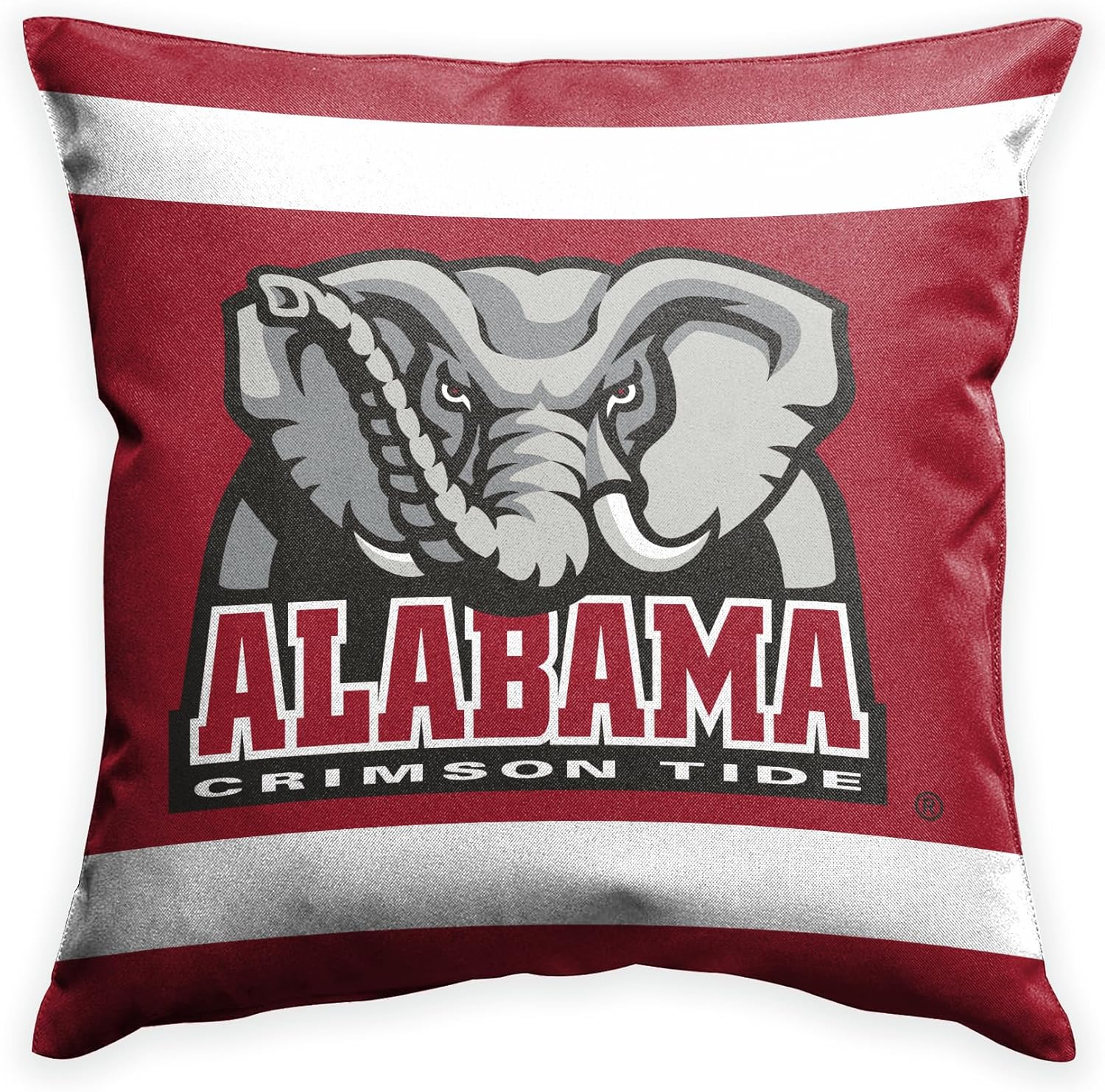 NCAA Alabama Varsity Elephant Classic Sports Fan Cushion Cover 18 x 18 - Decorative Throw Pillow Case Cushion Cover (NOT Included Insert, Filler)