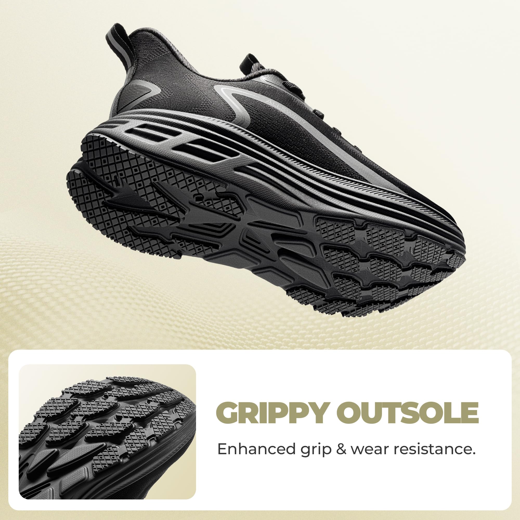 ALLSWIFIT Damskie wsuwane buty do chodzenia trampki do biegania | Bez użycia rąk, poduszka, tenis, antypoślizgowa, wygodna, trening, siłownia, sport, atletyczna, moda, ActiveBreeze2.0