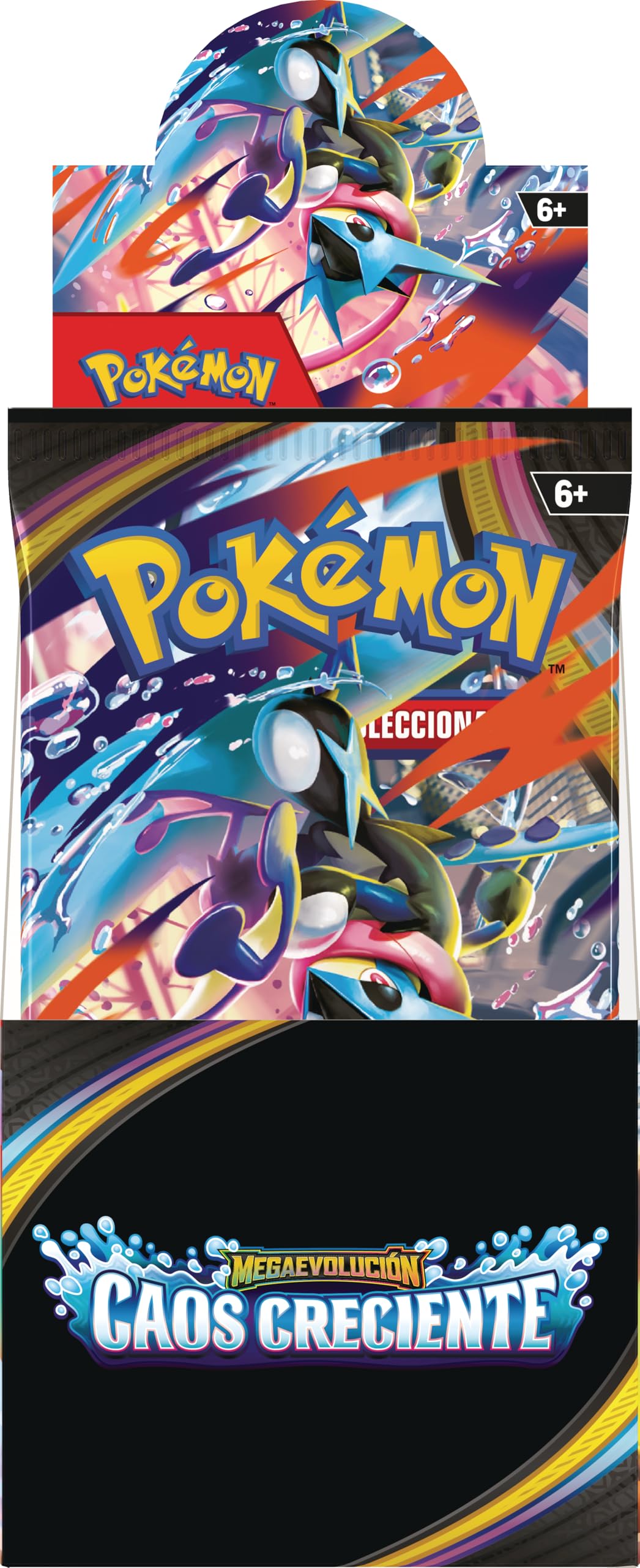 Pokémon: Expositor de Sobres de Mejora de Megaevolución-Caos Creciente (18 Sobres de Mejora)