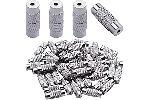 50-Piece Silver Screw Barrel Clasps for Jewelry Making