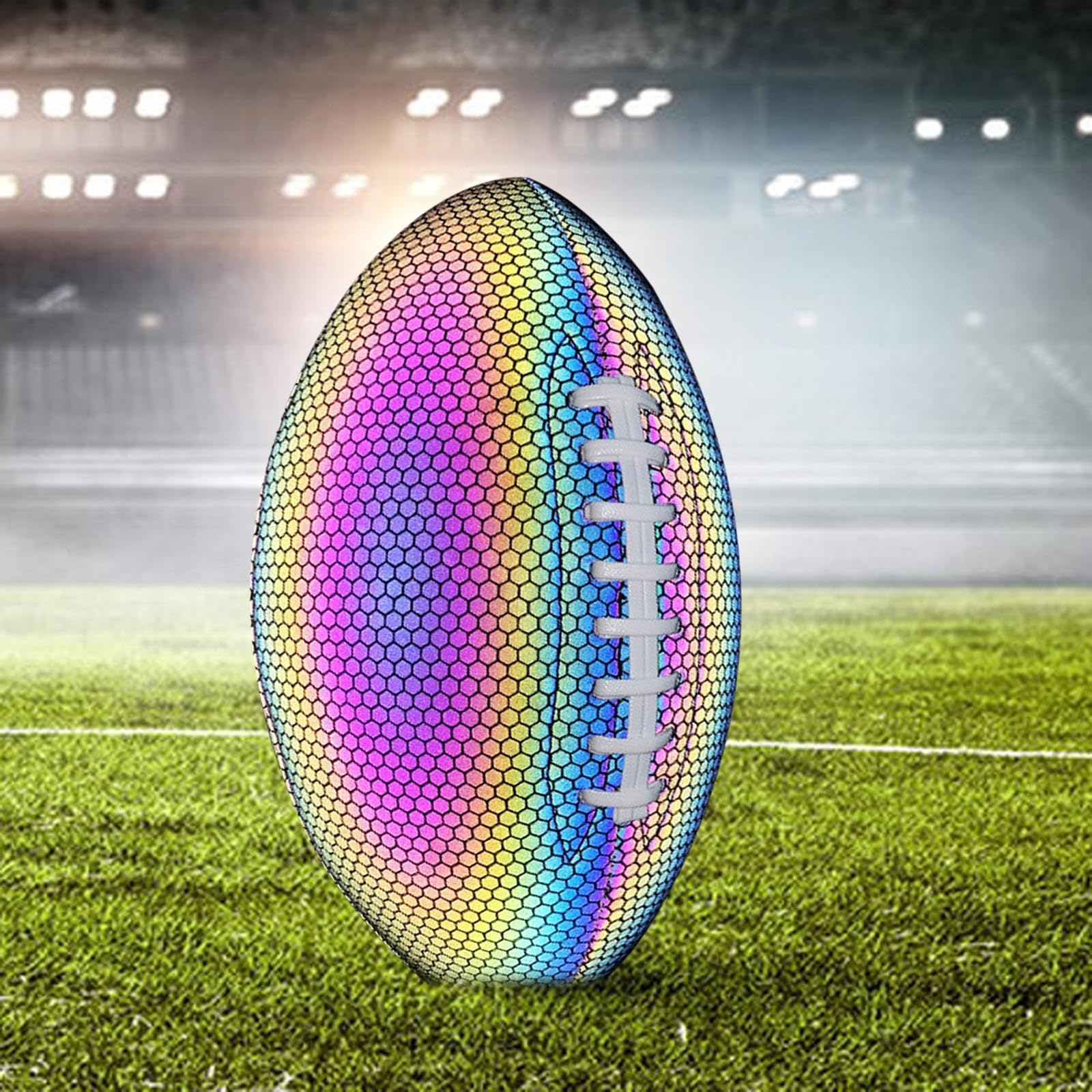 Amazon | Tadill 光るラグビーボール、公式サイズのフットボール、PU
