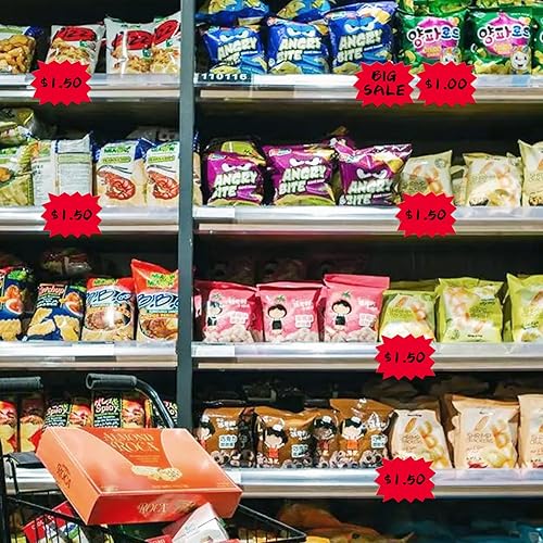 Miniatura 3 de Etiquetas de precio, etiquetas adhesivas rojas de 4 x 3 pulgadas, autoadhesivas, etiquetas adhesivas de gran venta, letreros de explosión de