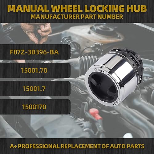 Miniatura 2 de Dasbecan Bujes de bloqueo manual de rueda compatibles con Ford Ranger Explorer 1995-2003 1998-2009 Mazda B-Series Pickup Replaces F87Z-3B396-BA