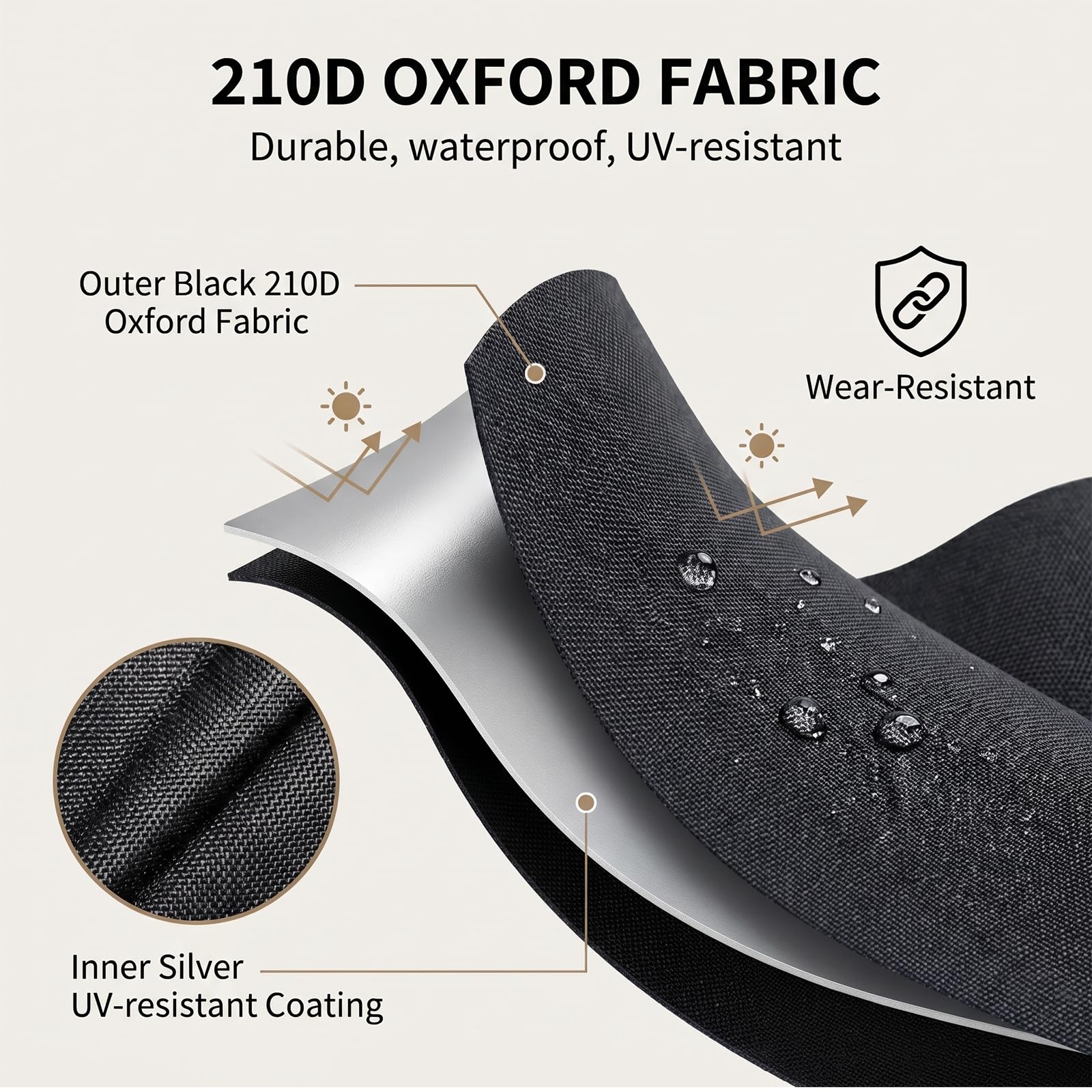 190x115 cm Fodera di Protezione per Sedia Sospesa 210D Tessuto Oxford Copertura per Sedia Sospesa con Cerniera Copri della Coprisedie Dondolo Fodera per Sedia Sospesa per Terrazzi Giardini
