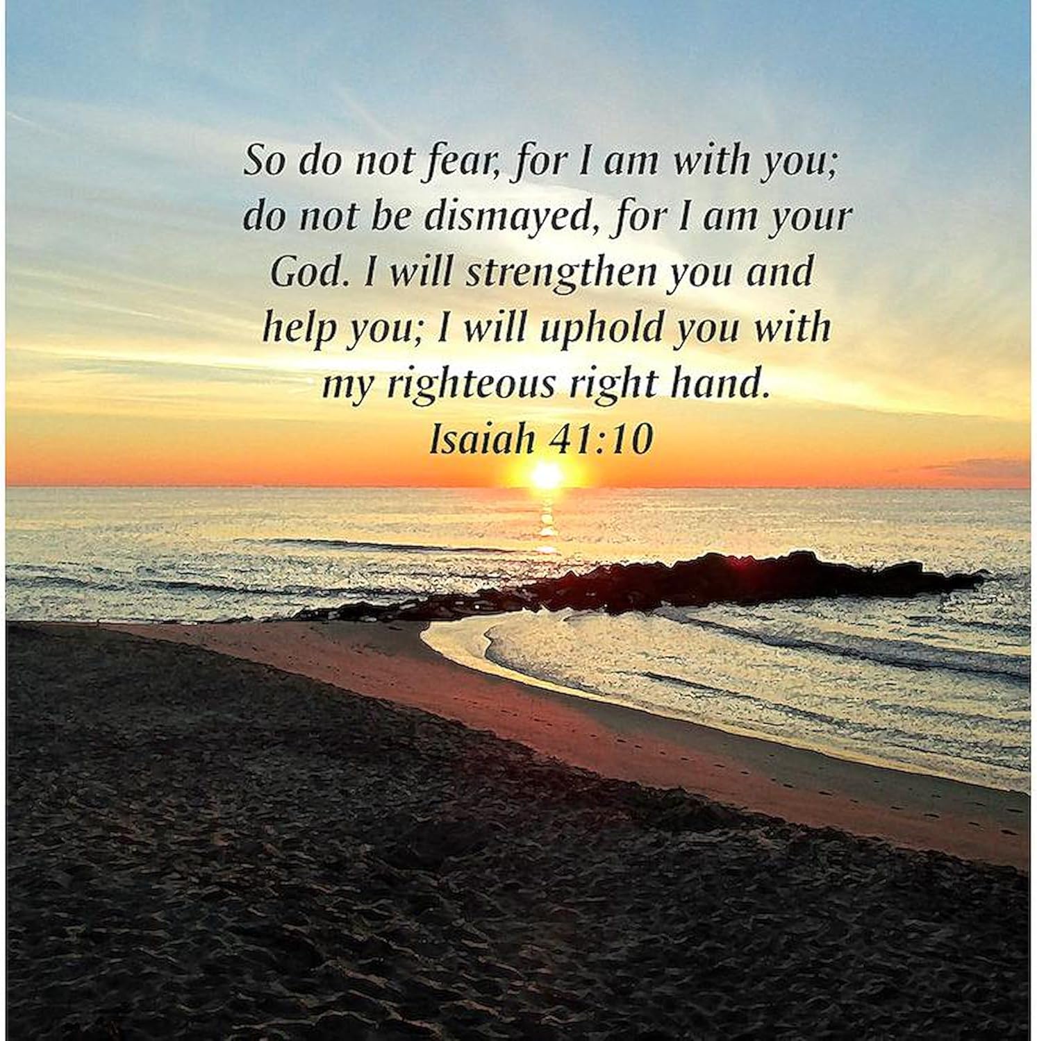 CafePress Isaiah 41:10 Decorative Fabric Shower Curtain