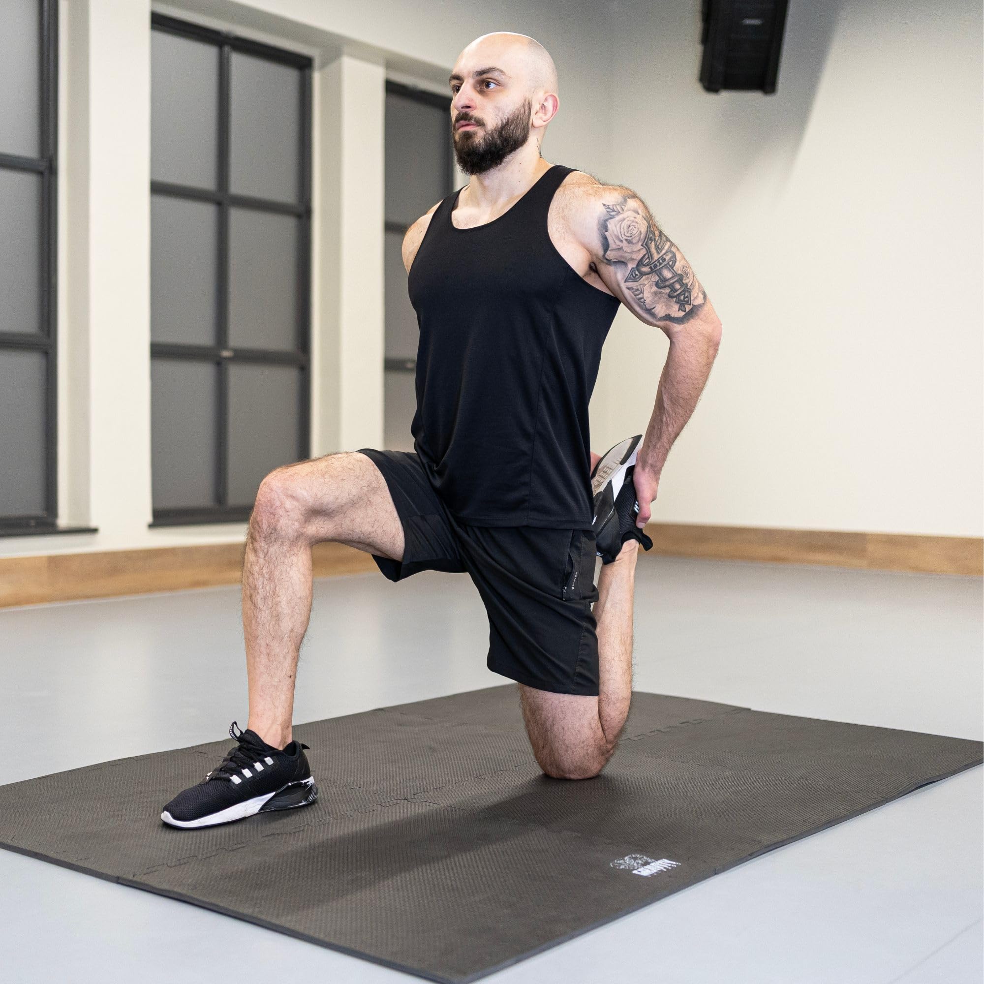 Gravity Fitness Blokujące maty podłogowe na siłownię pianka EVA do ćwiczeń
