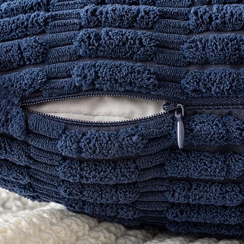 Miniatura 7 de MIULEE- Juego de 2 fundas de pana suave para cojín diseño a rayas estilo bohemio, moderno, rural decoración costera pverano, hogar, sala de estar,