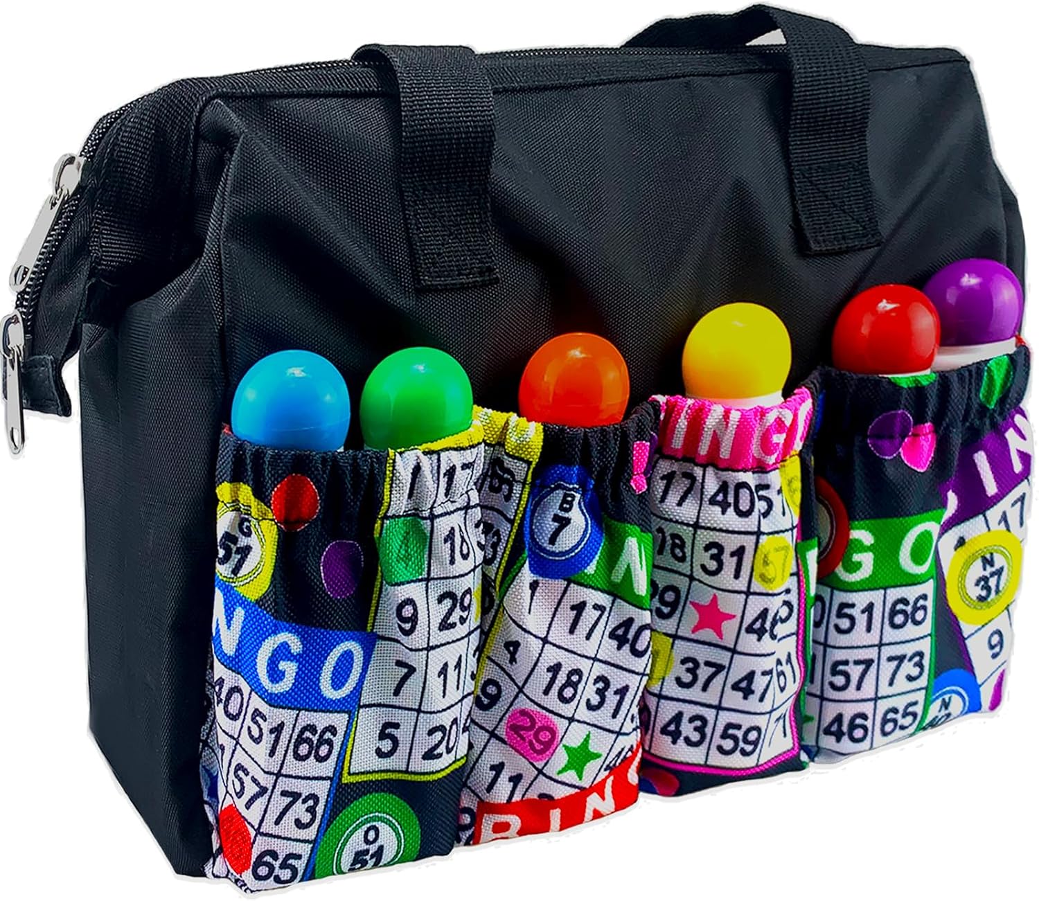Versatile Large Bingo Daubers Bag 8 Pockets Bingo