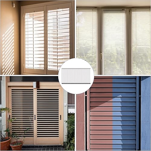 Miniatura 6 de Kit de reparación de persianas de plantación, 80 piezas, fijadores de persiana, kit de herrajes para persianas, barras de inclinación, grapas para