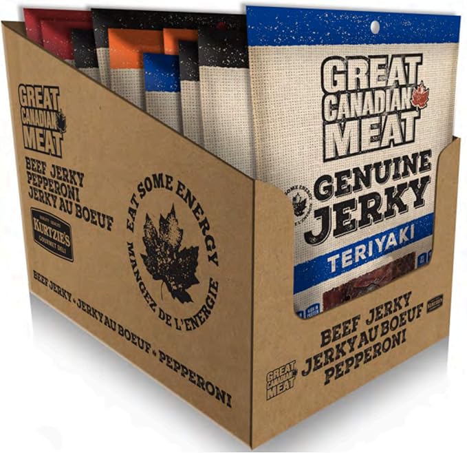 Variety Flavour Beef Jerky Bulk Box Original, BBQ, Teriyaki, Sweet