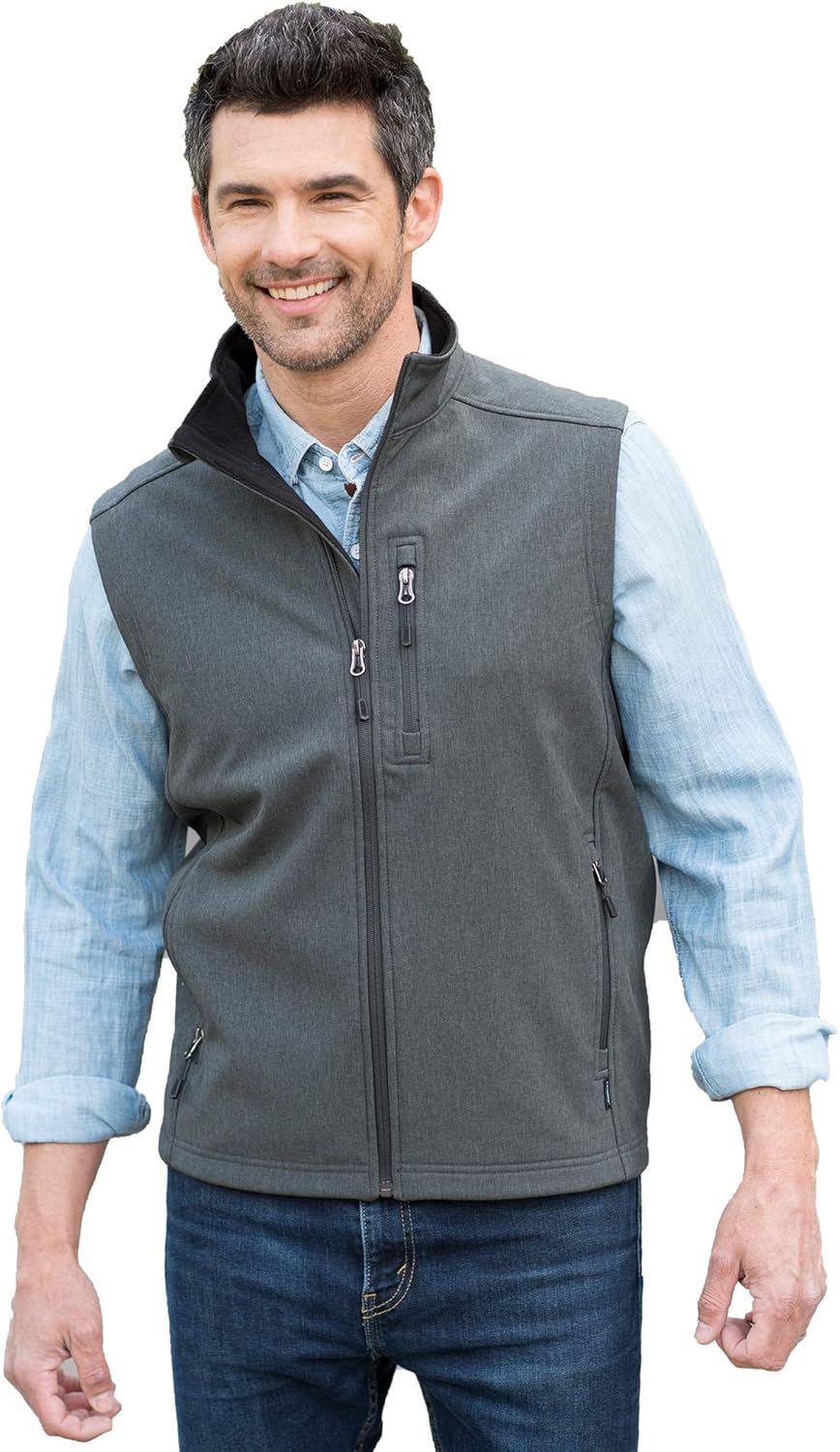 Landway Neo 3Layer Soft Shell Vest, Carbon, L at Amazon Men’s Clothing