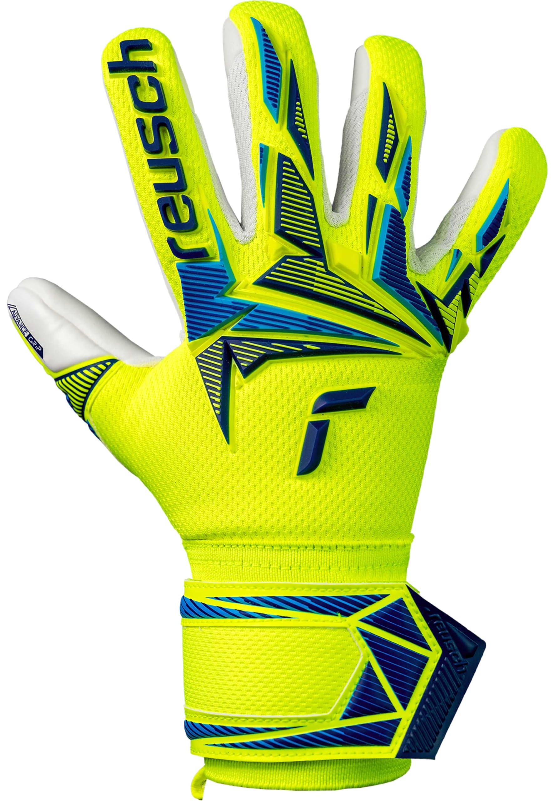 Reusch Gants de Gardien de But pour Enfants et Adolescents |Respirants | pour l'entraînement et Les matchs | Gazon Naturel et synthétique | Tailles 4 à 8 | Attrakt Freegel Advance Junior