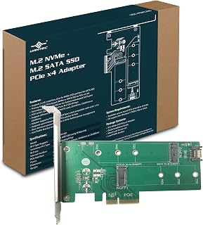 Vantec M.2 NVMe + M.2 SATA SSD PCIe x4 Adapter (UGT-M2PC200)