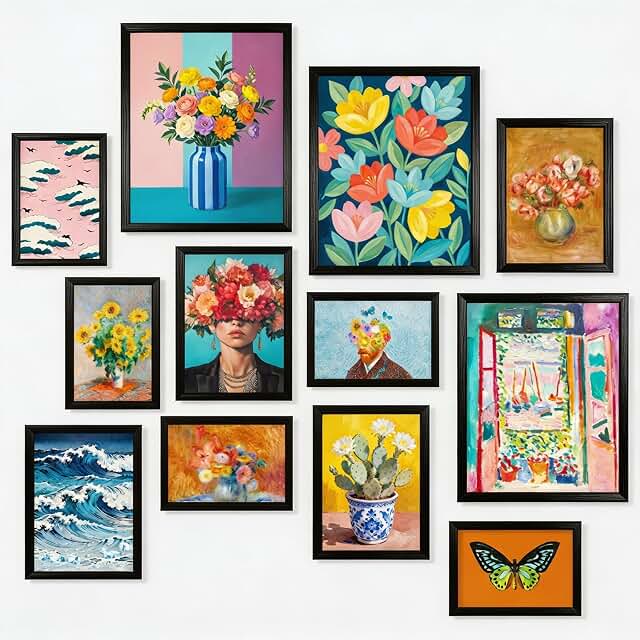 97 Decor Colorful Eclectic Wall Art Prints - Colorful Posters For Room A...