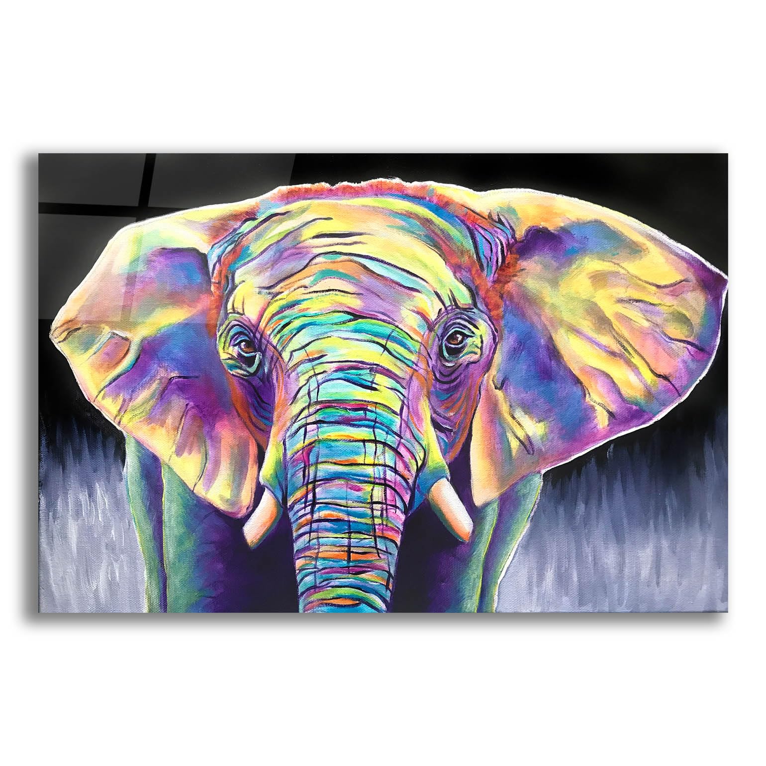 Amazon.com: Epic Art 'Elephant - Butterfly' by Dawg Painter