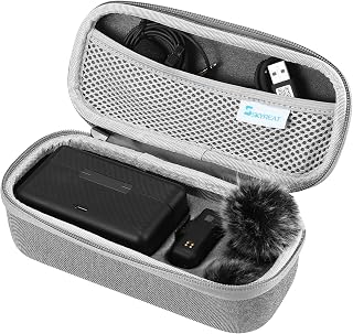 Skyreat Case for DJI Mic Wireless Kit,Hard Carry Case Portable Storage EVA Case Compatible for DJI Mic Dual-Channel Recording Wireless Microphone System, Outside Vlogging and Interview