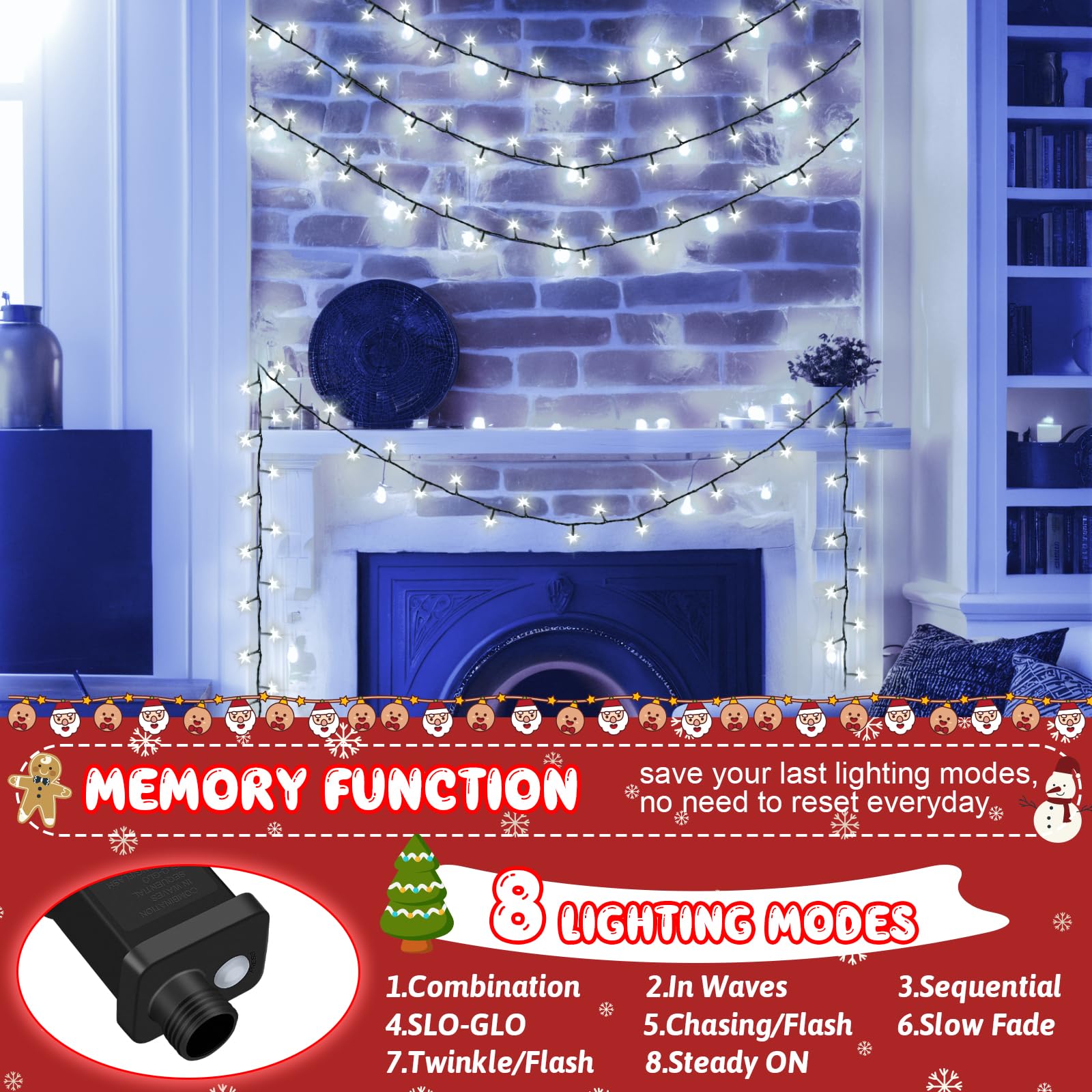 cshare Christmas Tree Lights Outdoor - Image 2