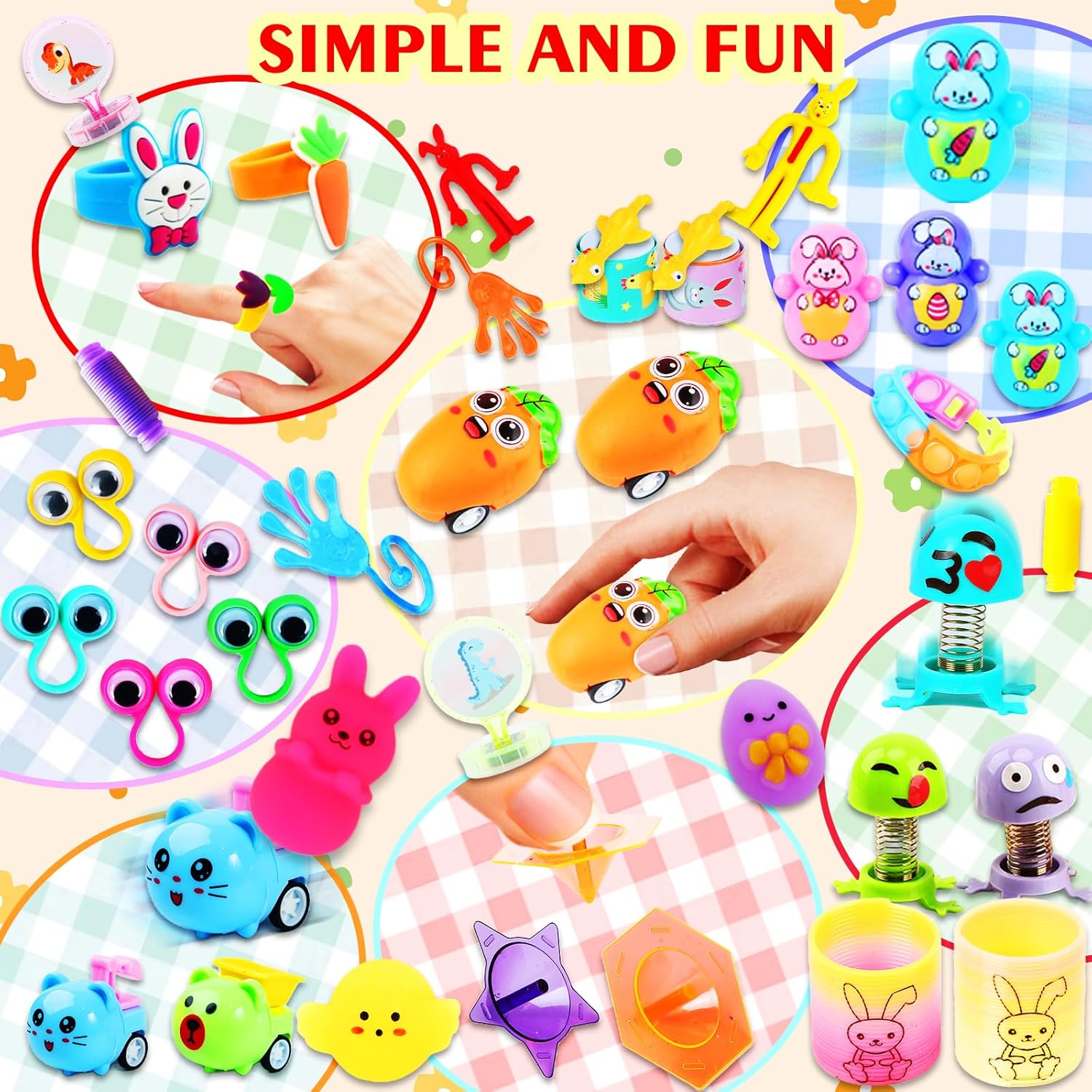 200 Pcs Prefilled Easter Eggs with Assorted Toys Inside,Basket Stuffers Easter Fillers,Easter Toys Bulk,Easter Egg Hunt Supplies,Prizes Classroom Events,Easter Party Favors Gifts for Kids Boys Girls
