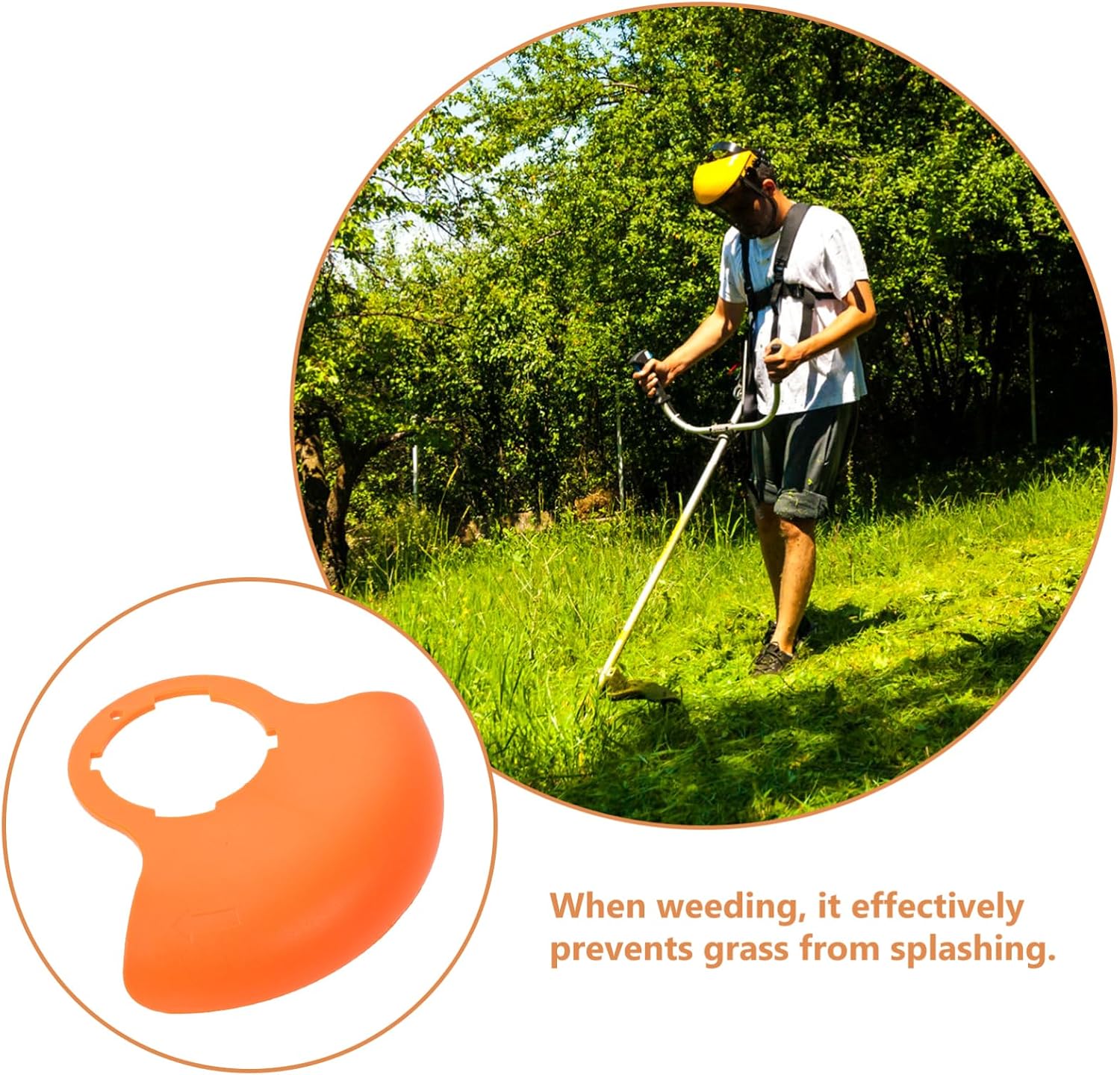 VICASKY 12v Lawn Mower Grass Shield Guards Cordless Mower Grass Shield for Easy Installation