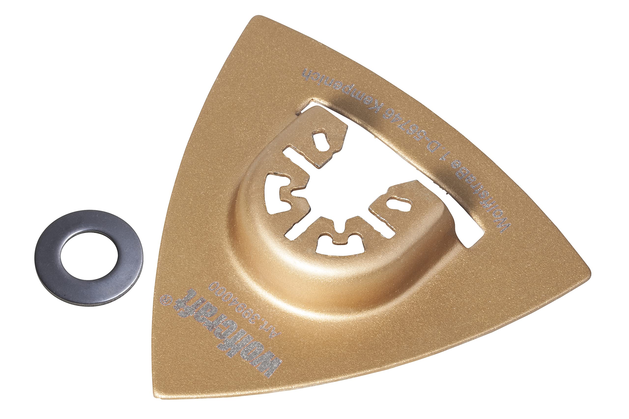 wolfcraft Tungsten Carbide Coated Sanding Plate "PRO", Universal Receptacle I 3994000