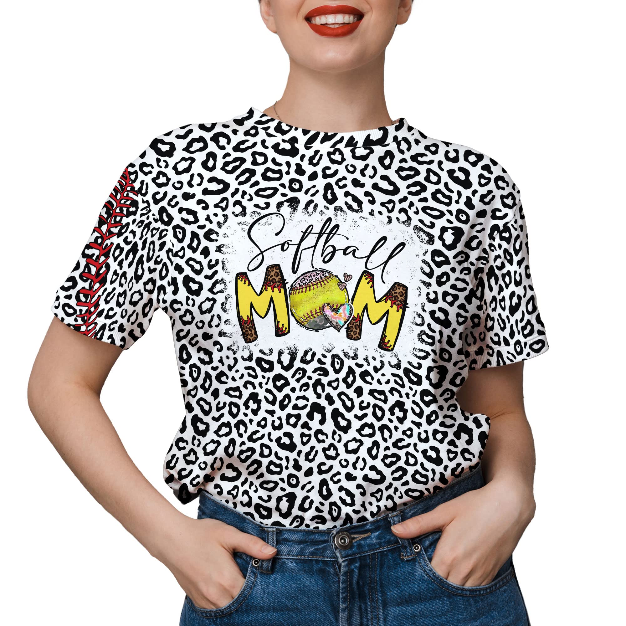 Baseball Softball Mom Shirts for Women, Baseball and Softball Mom Shirt, Softball Mom Tshirts for Women