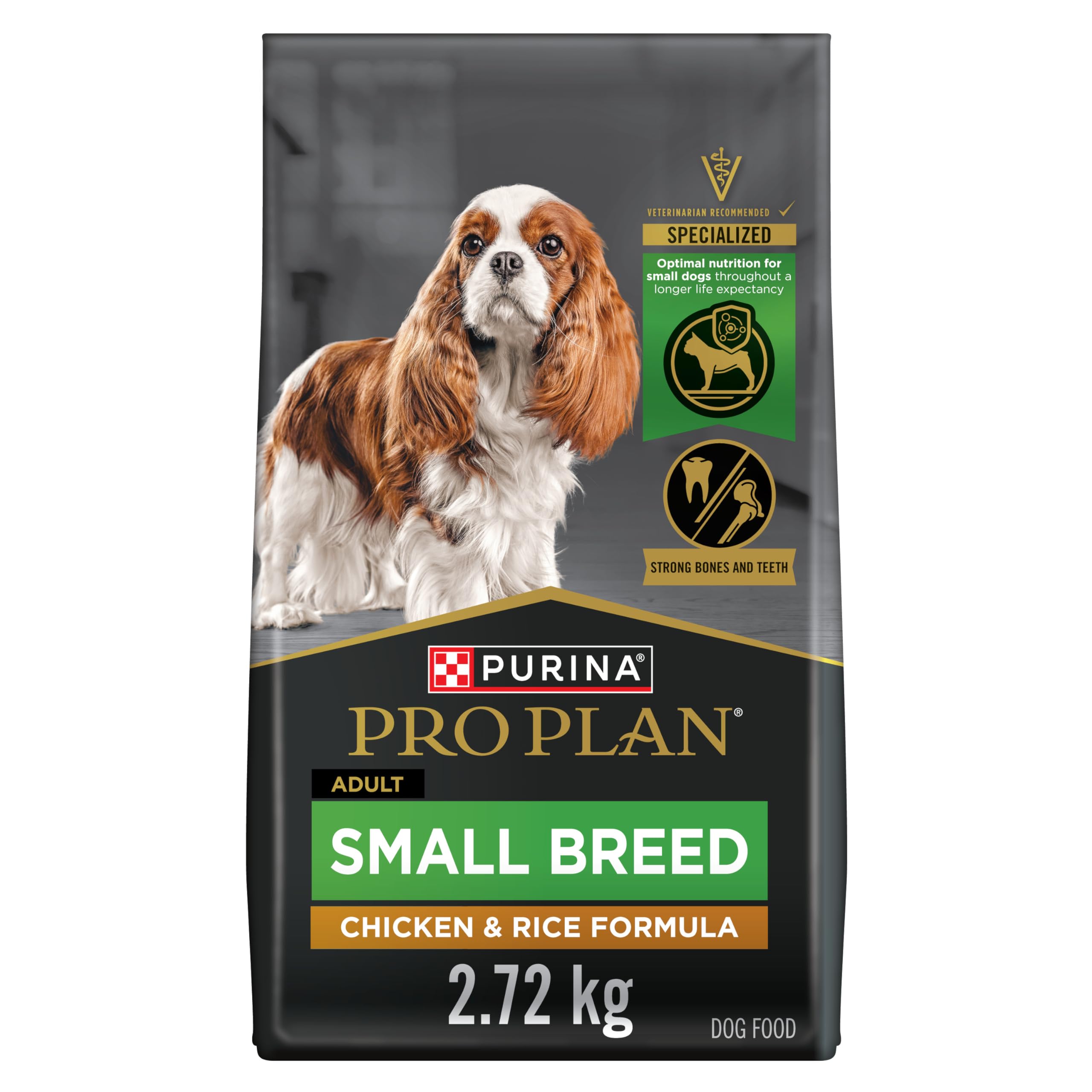 Purina Pro Plan Small Breed Dry Dog Food, Chicken & Rice - 2.72 kg