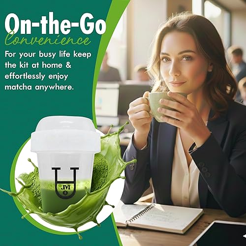 Miniatura 5 de Matcha - Mini coctelera (0.7 onzas líquidas), esenciales de cocina, sin BPA, fabricada en Japón, ideal para polvo de matcha de grado ceremonial