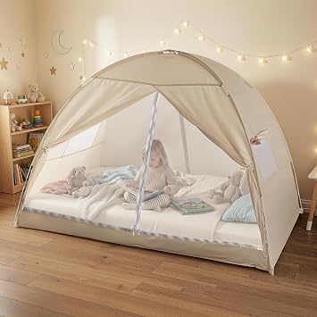 Alvantor Bed Canopy for Kids/Adults,Mosquito Net & Privacy Tent 2-in-1 Bed Tent, Mesh & Blackout Cloth Double Design Indoor Dream Tent,Girls/Boys Full Size 75"x54"x51 No Mattress