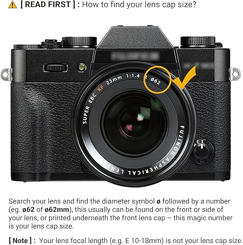 Miniatura 28 de Paquete de 2 tapas de lente frontal de 1.811 in con tapa de lujo para Nikon Z30 Z50 Z50II Z fc Zfc con lente Z DX de 0.630-1.969 in para Panasonic