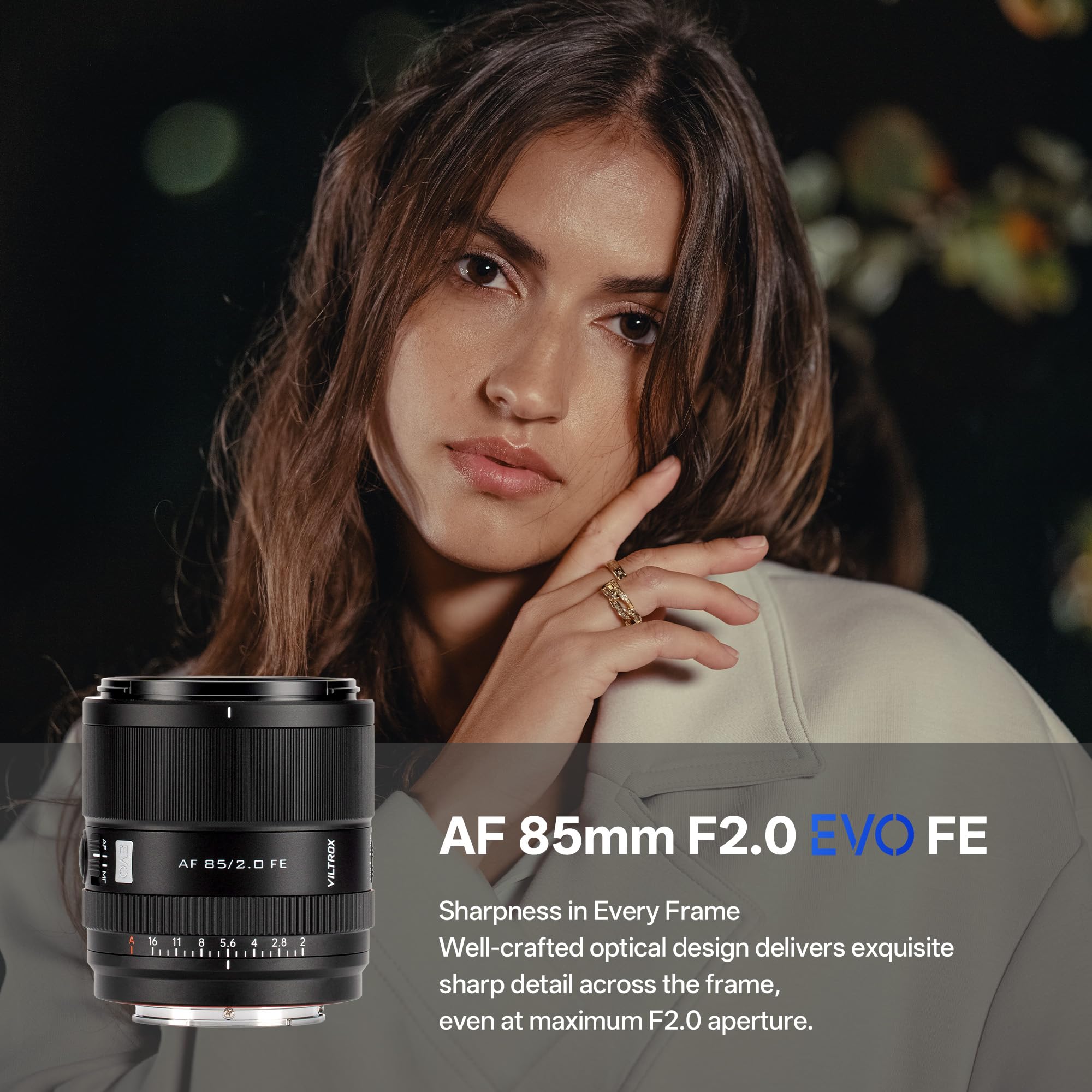 Lente fotografica VILTROX 85mm f/2.0 EVO FE Full Frame Compatible Sony - Dettaglio