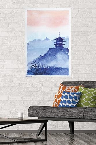 Miniatura 2 de Trends International Póster de pared de Temple Forest and Dawn, 22.375 x 34 pulgadas, versión sin marco