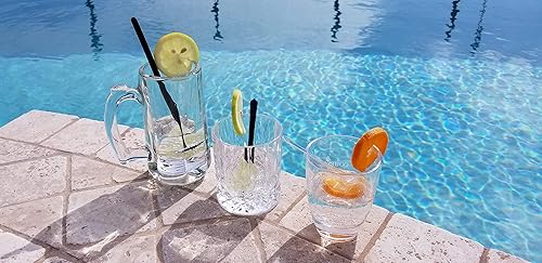 Miniatura 7 de Swizzle Lemon Muddler para cócteles y bebidas de té helado (paquete de 25) (transparente, 4.331 in pequeño)