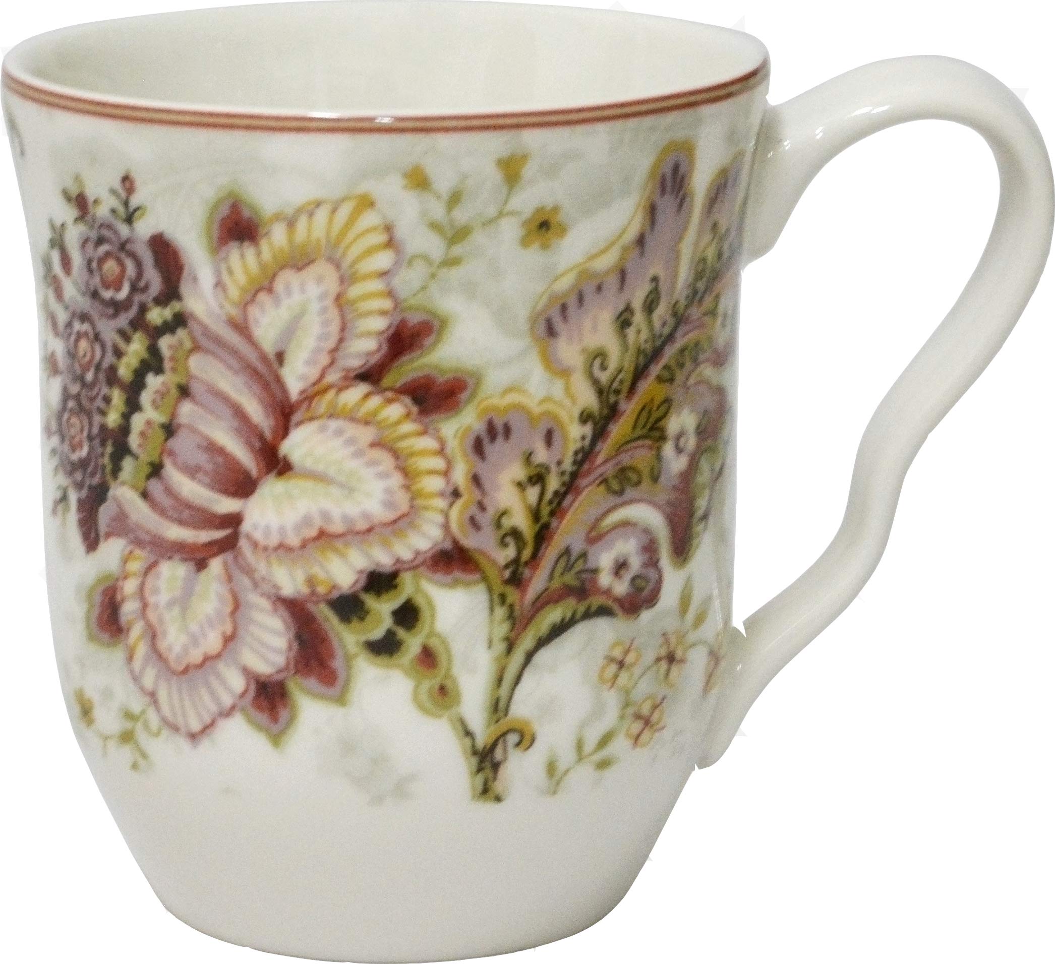 Amazon.com | 222 Fifth Gabrielle 16 Piece Porcelain Dinnerware Set with  Square Plates: Service for 4, Cream/Floral: Dinnerware Sets