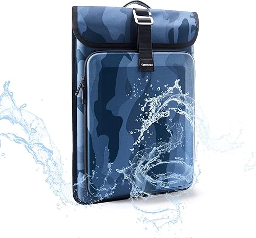 Vista 25 de Smatree Mochila rígida para laptop para hombre, compatible con portátiles de 16 a 18 pulgadas, Negro (Grande), Mochila