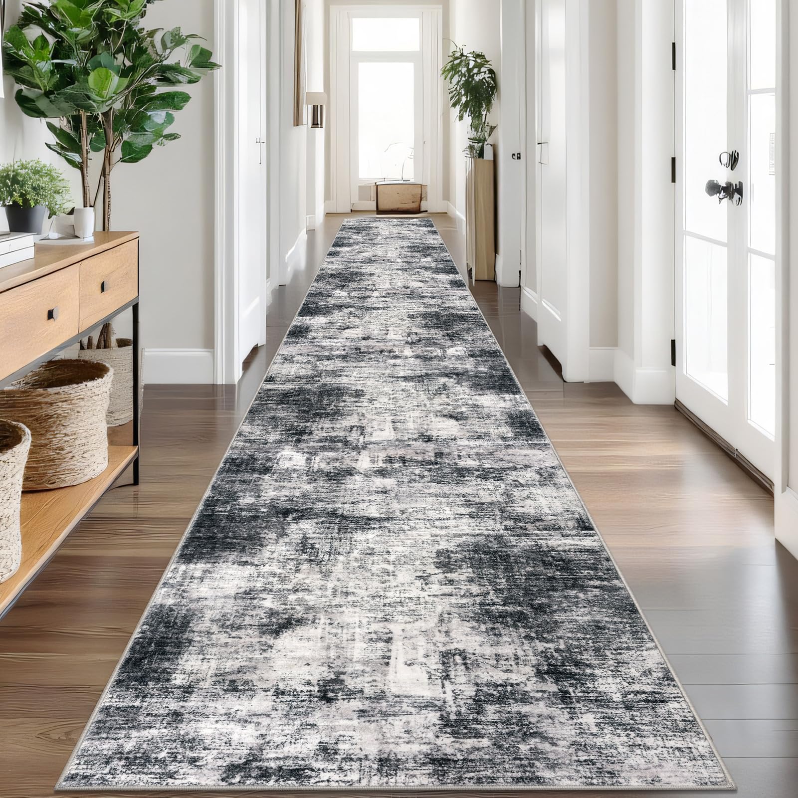 IOHOUZE Abstract Runner Rug 3x20 ft