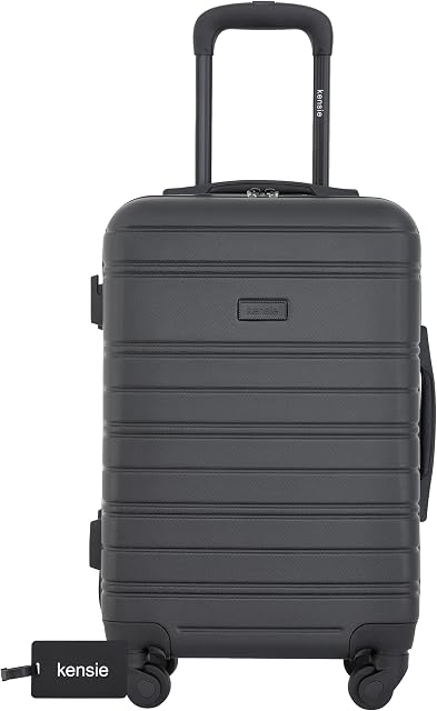 Kensie unisexe 22" Peonies Hardside bagages de transport avec carte d'identité bagages- de transport bagages