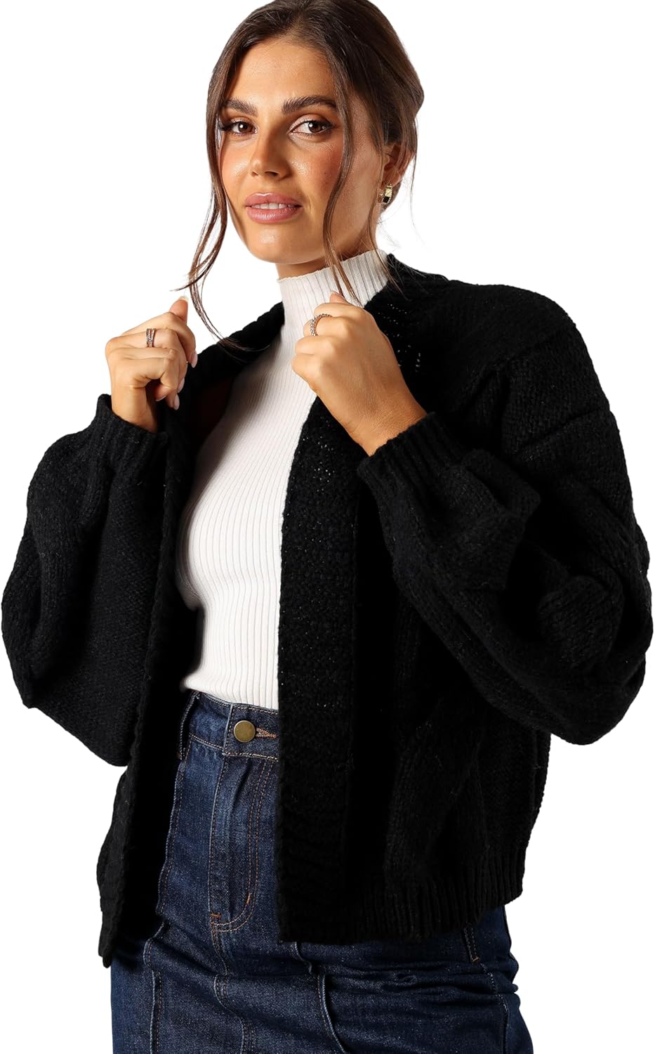 Petal & Pup Women's Oaklee Large Knit Back Cardigan