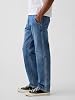 Jeans de mezclilla rectos relajados con bolsillos para hombre GAP 5