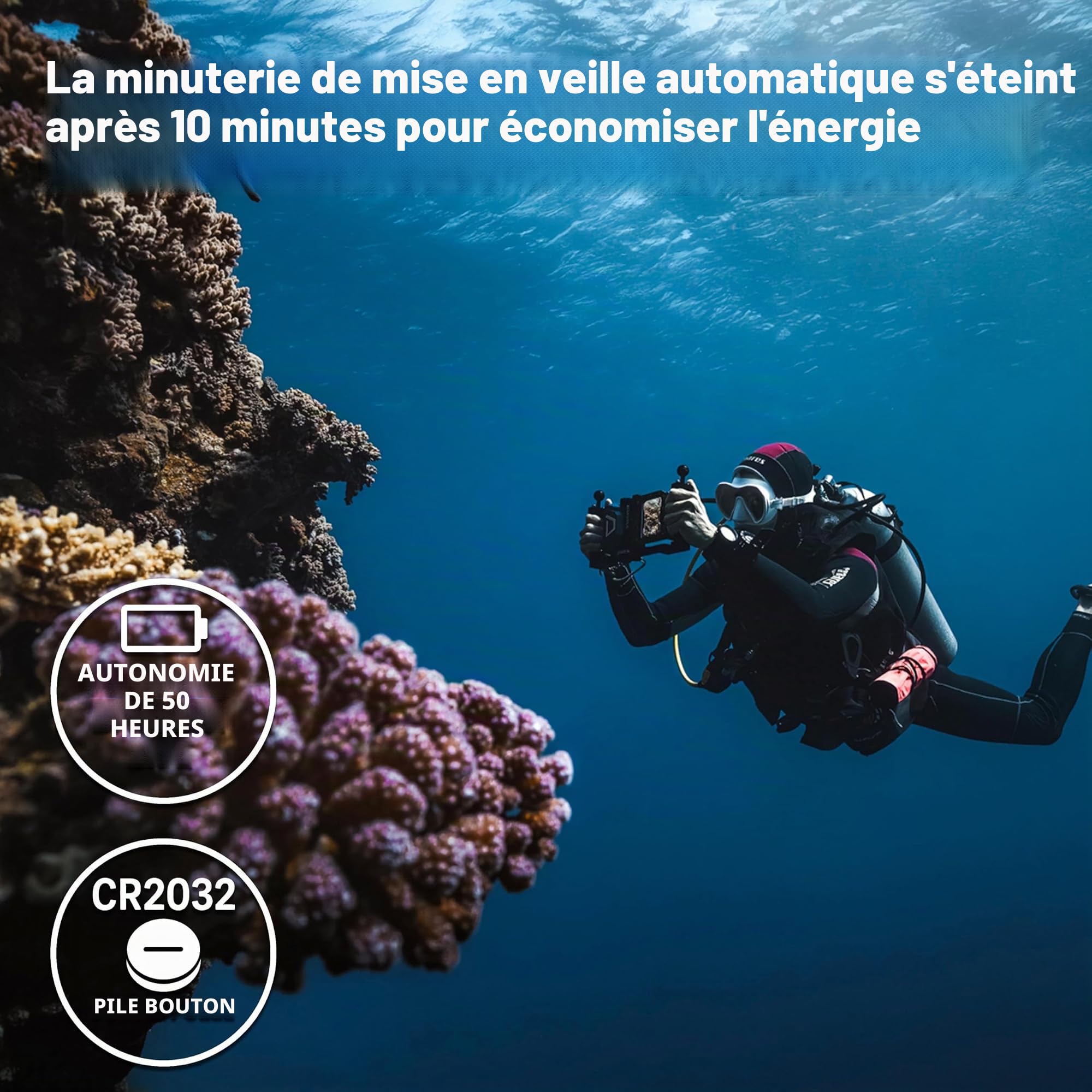 DIVEVOLK Obturateur externe sous-marin pour boîtier Seatouch 4 Max Plus