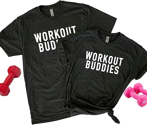 Workout Buddies, Matching Workout Shirts for Couples, His and Hers Workout Shirts, Matching Couple Shirts, Matching Gym Shirts for Couples