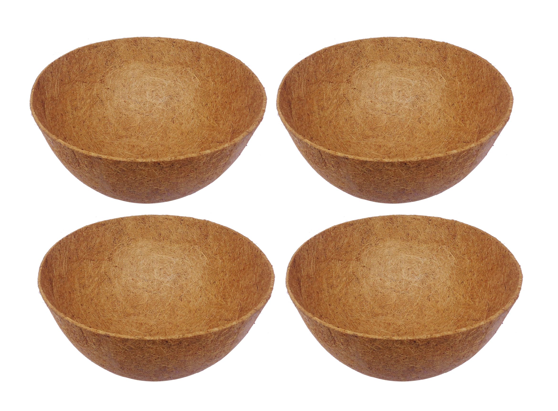 COIR GARDEN Coco Fiber Hanging Planter Pots Coir Basket Liner (Brown, 12 Inch) - 4 Pieces (B07BPYST8L) Amazon Price History, Amazon Price Tracker