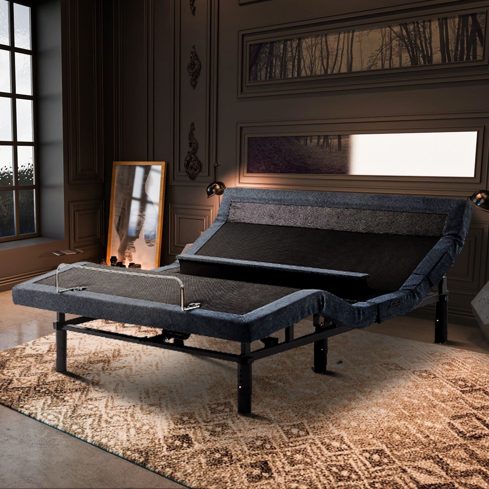 Buy Applied Queen Adjustable Bed Frame with Lumbar Support &Head Tilt