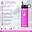 HYDRO CELL Stainless Steel Insulated Water Bottle with Straw - For Cold & Hot Drinks - Metal Vacuum Flask with Screw Cap and Modern Leakproof Sport Thermos for Adults (Fuchsia 18oz)